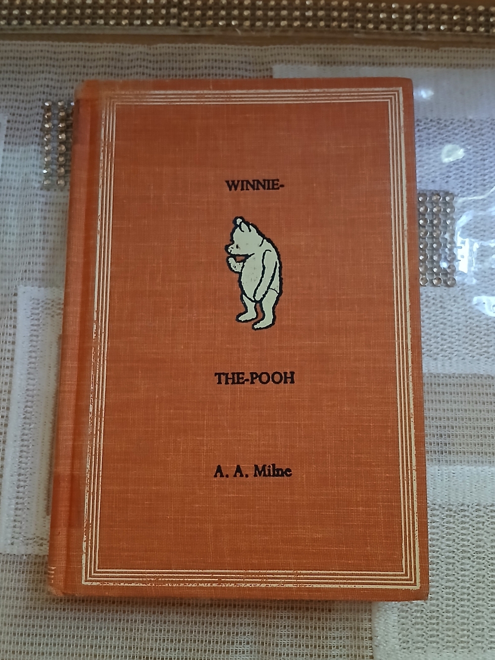 Winnie-the-Pooh Orange Hardcover by A.A. Milne 1961 Book